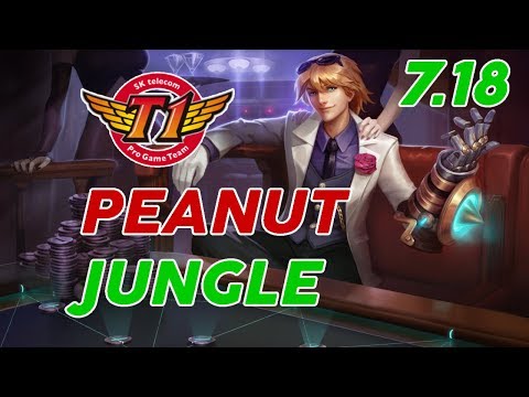 SKT T1 Peanut Ezreal Jungle Patch 7.18 Pro Replay