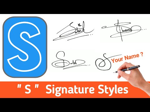 ✔️ Signature Tutorial : S Signature in Different...