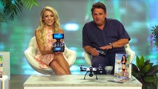 Katie Steiner hebt ab - mit dem Simulus Faltbarer FPV-Quadrocopter @PEARL-TV