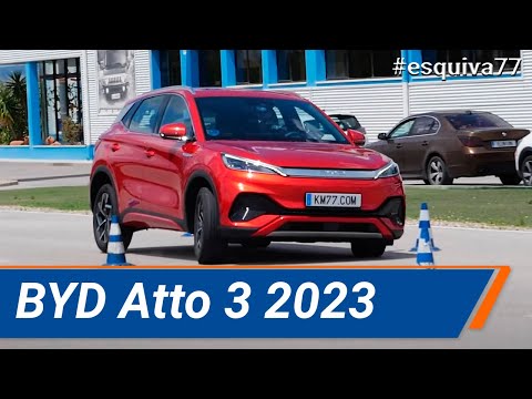 BYD Atto 3 2023 – Maniobra de esquiva (moose test) y eslalon | km77.com