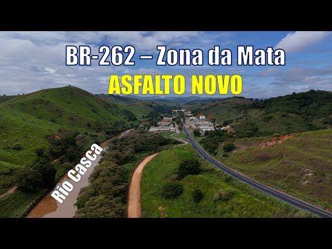 DRONE MOSTRA OBRA NA BR-262 RIO CASCA - Fundo musical cedido pelo canal Naeco.