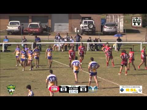 2015 Group 21 - Minor Semi Final - Under 18's - Muswellbrook v Singleton