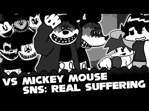 FNF | VS Mickey Mouse - SNS: Real Suffering | Mods/Hard/Gameplay |