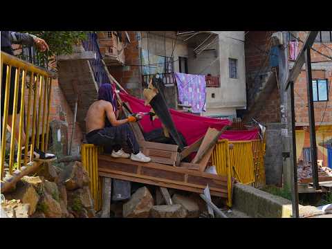 La ciudad para quien? Desalojo en el macromural mas grande de Antioquia en la Comuna 3 Manrique