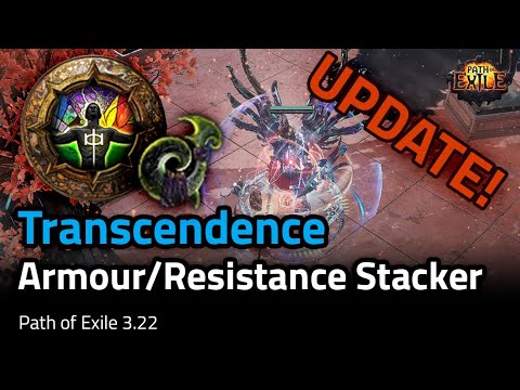 [3.22] (BUILD UPDATE!) Transcendence Armour/Resistance Stacker - Path of Exile 3.22
