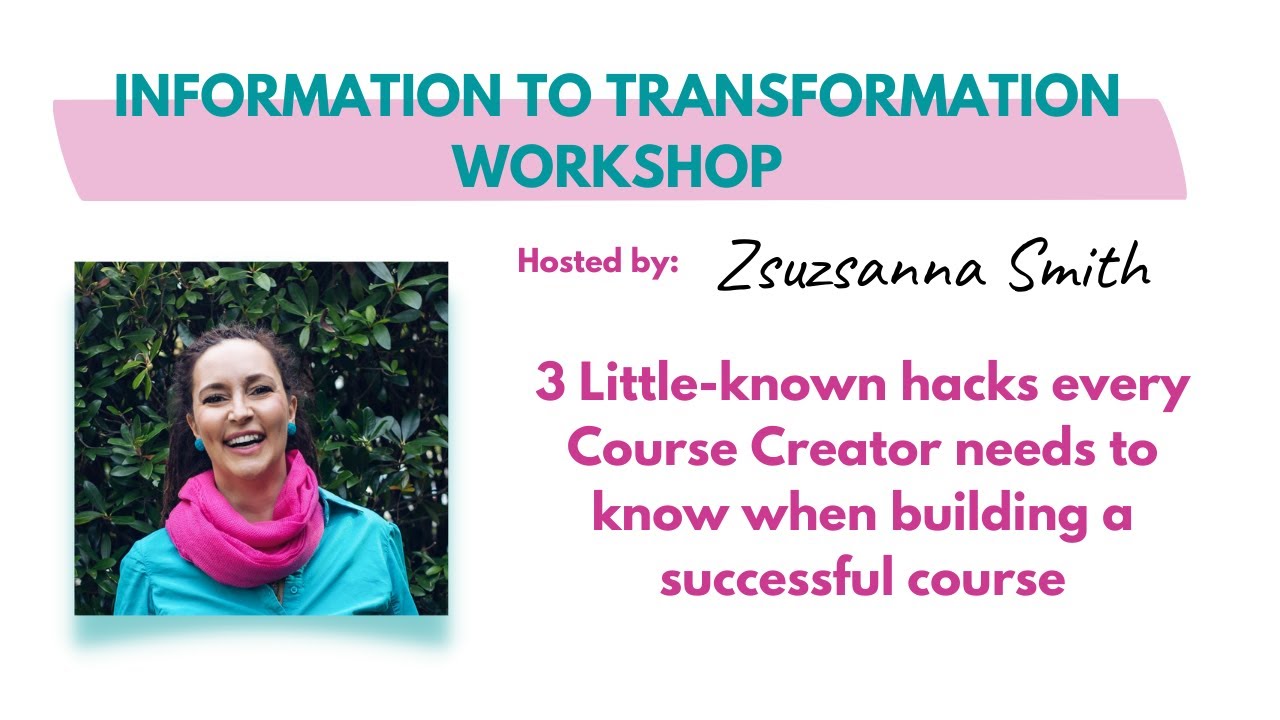 Transformational Course Creation Workshop