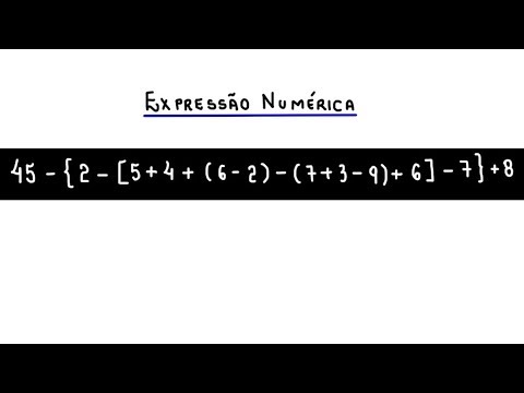 EXPRESSÃO NUMÉRICA COM NÚMEROS INTEIROS