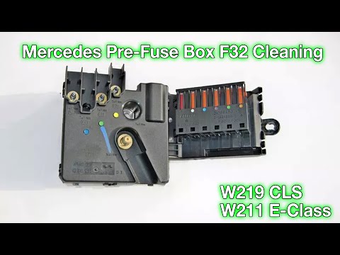 Thumbnail for Mercedes CLS W219 Prefuse Box (F32) Cleaning DIY | Fix Electrical Issues | E-class W211 A2115461241 by Mercedes-Benz CLS-Class (W219)
