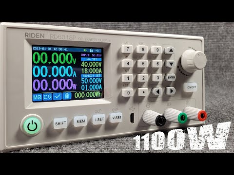 RIDEN RD6018P: 60V/18A/1080W step-down voltage converter. Continuing the precision line