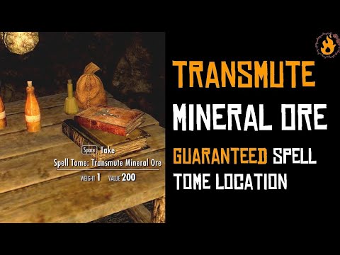 The Elder Scrolls V : Skyrim -  How To Find Spell Tome: Transmute Mineral Ore - Tip #1