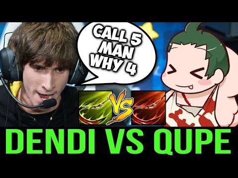 Dendi Mid Rubick vs Qupe Pudge - Gank Me Please
