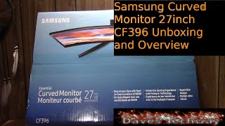 Samsung Curved Monitor 27inch CF396 Unboxing and Overview