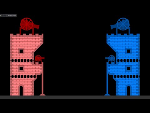 Castle Destruction 3 - Marble Race in Algodoo