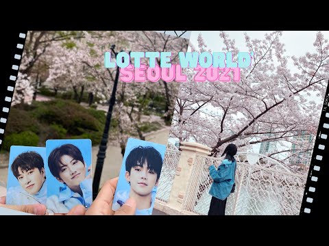 SEOUL CHERRY BLOSSOMS 2021???? {Lotte World????with TREASURE 트레저 Cashbee Transportations}