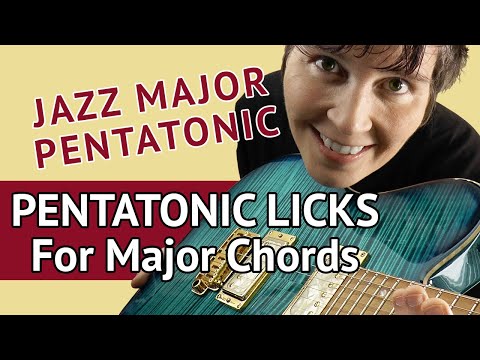 Jazz Pentatonic Licks Over Major Chords | Sound like Modern Jazz instantly!