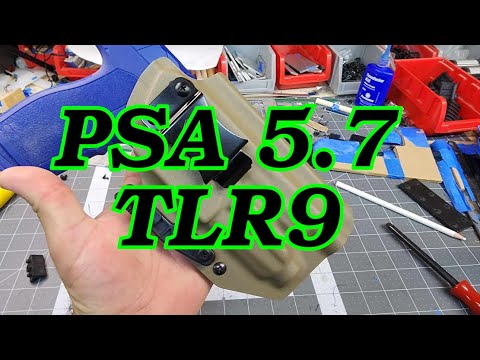 Making an IWb holster for the PSA Rock 5.7 With TLR9