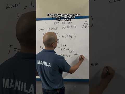 POV HOW TO CALCULATE ETA ON THE NEXT WAYPOINT
