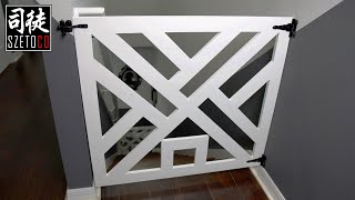 Wooden DIY Baby Gate | Built In Cat Door | Home Improvement #3