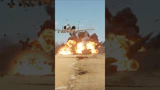 A-10 Warthog Strafes M1 Abrams Tank Convoy