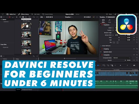 DaVinci Resolve 17 Tutorial for Beginners (Under 6 Minutes)