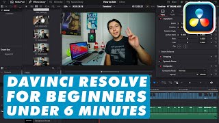 DaVinci Resolve 17 Tutorial for Beginners (Under 6 Minutes)