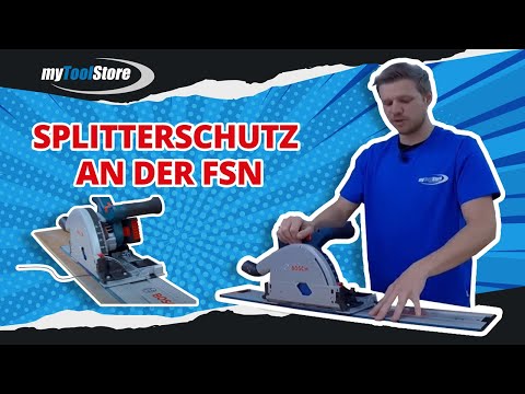 So leicht geht der Wechsel des Splitterschutzes und des Haftbandes bei den Bosch Führungsschienen