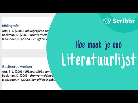 Opmaak van een APA literatuurlijst in Word