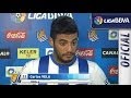 Entrevista a Carlos Vela tras el Real Sociedad (4-3) Celta de Vigo - HD