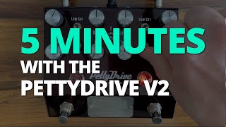 Video thumbnail for 5 Minutes with the Pettyjohn Electronics Pettydrive V2 - Pedal Demo by Ryan Kiesshauer