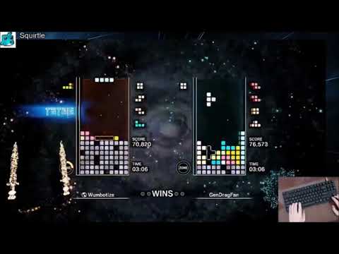Tetris Effect Zone Battle - Expert 5 Minute Gameplay vs Gendragfan