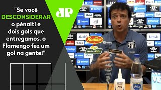 Fernando Diniz polemiza após Santos 0 x 4 Flamengo