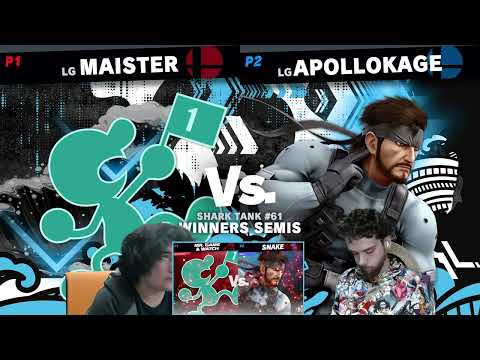 Shark Tank  #61 Winners Semi Finals LG ApolloKage (Snake) Vs  LG  Maister (MR G&W)   SSBU Tournament