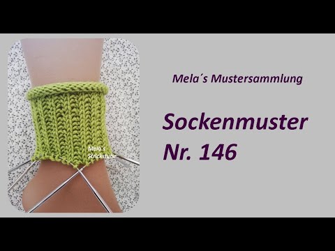 Sockenmuster Nr. 146 - Strickmuster in Runden stricken / Socks knitting pattern