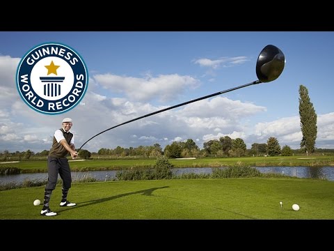 Longest 'usable' golf club - Guinness World Records 2015