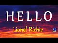 HELLO -  LIONEL RICHIE lyrics (HD)