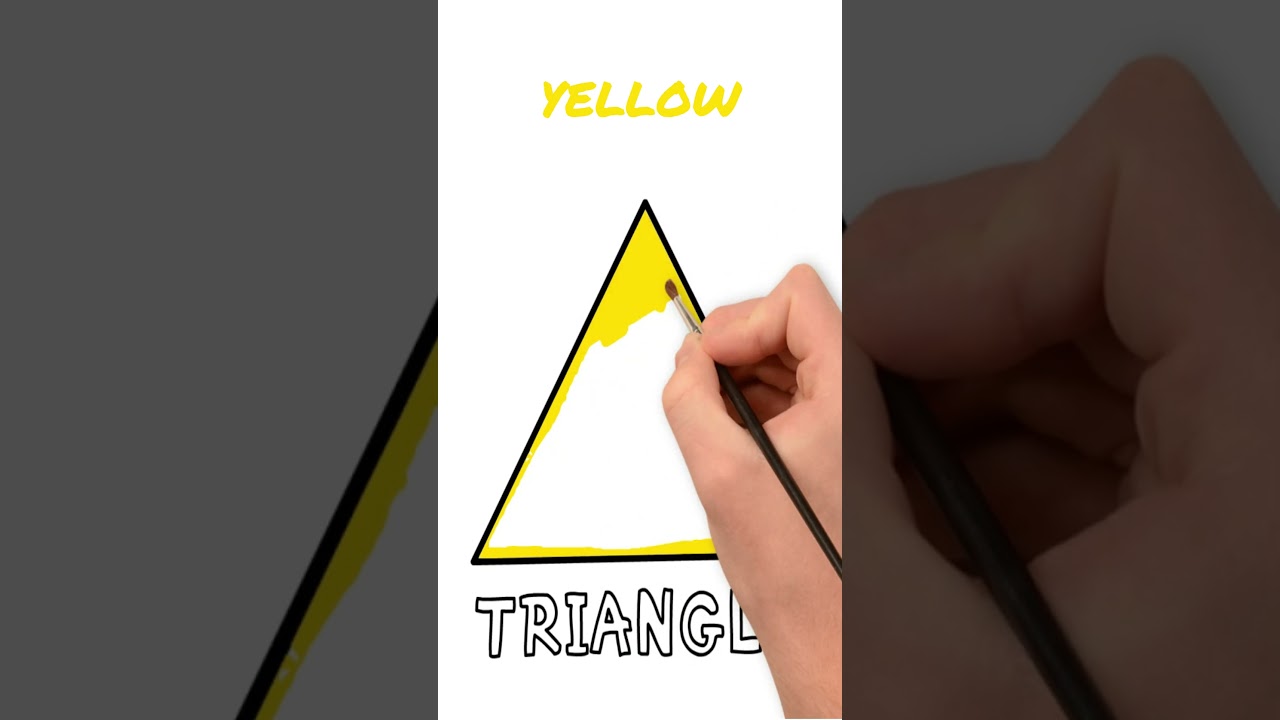 Drawing a Yellow Triangle: A Simple Guide for Kids #yellowtriangle