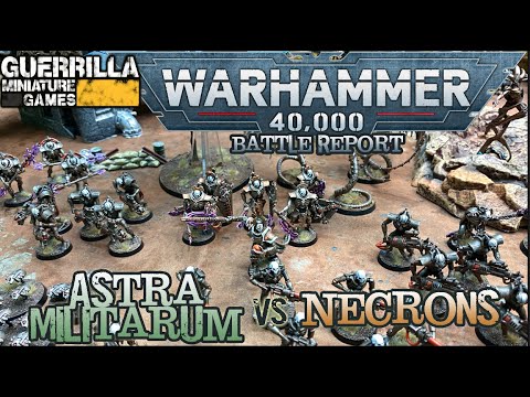 NEW! Warhammer 40k 9th Ed Battle Report - Imperial Guard vs. Necrons