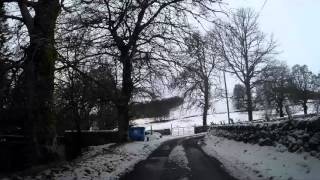 Winter Drive To Struan Perthshire Scotland