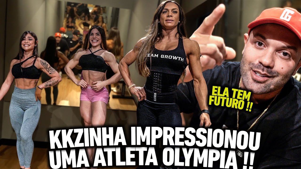 KKZINHA VAI COMPETIR? ELA IMPRESSIONOU UMA ATLETA OLYMPIA !!!