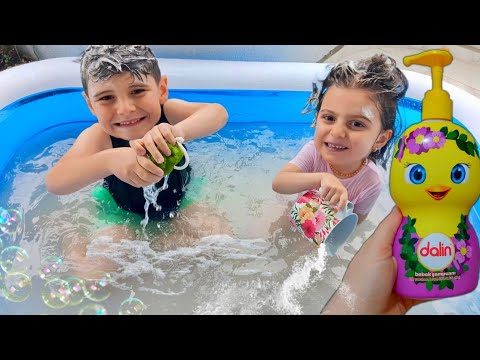 ASEL AND UTKU ARE TAKE A BUBBLE BATH IN THE POOL, THEY DO NOT LEAVE THE POOL ‎@elifsinemtv ‎@Troo...