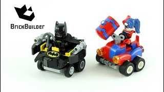 YouTube thumbnail: Lego Super Heroes 76092 Mighty Micros: Batman vs. Harley  - Lego Speed Build