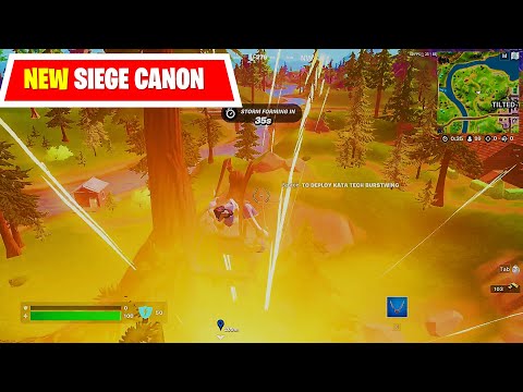Easy way to Deploy yourself from Siege Canon Gameplay | IO Airships Fortnite Chapter 3 Season 2