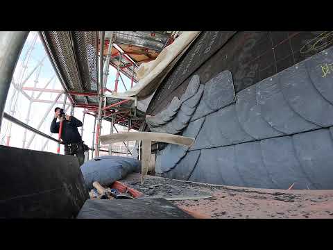 Gaube mit Schiefer ankehlen - Teil 8 - Schieferdecker aus Sachsen