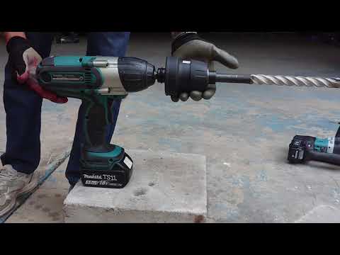 Grąžtas Makita SDS-MAX adapteris smūginiams veržliasukiams DTW, TW - 1/2" 195870-1 SDS-MAX video