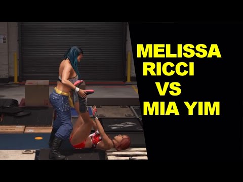WWE 2K22 MyRise : Melissa Ricci vs Mia Yim - Backstage Brawl
