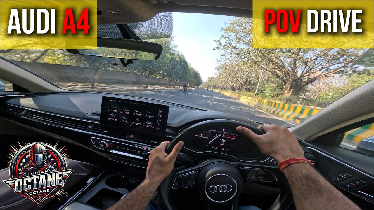 🔥 Audi A4 POV Drive | Crazy Acceleration Pulls & Original Exhaust Sound! 🚀