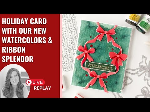 LIVE with Carissa 🎄🎀 "Delicate Details" Cardmaking Inspiration & Giveaways!