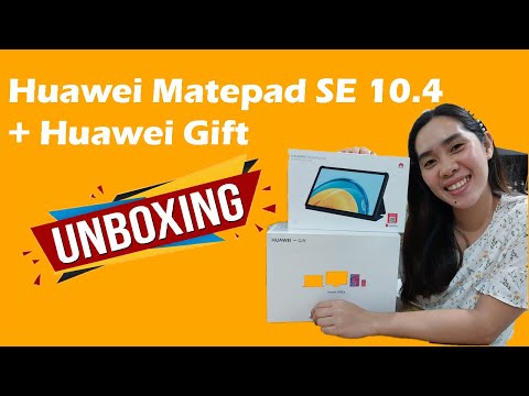 Unboxing Huawei MatePad SE 10.4 plus Huawei Gift box