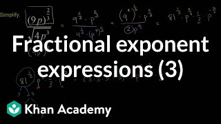 Fractional Exponent Expressions 3
