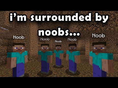 Minecraft but I FIGHT BACK against the NOOBS